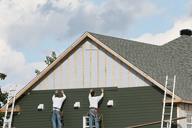 Professional Siding Contractor technician working in Southborough, MA